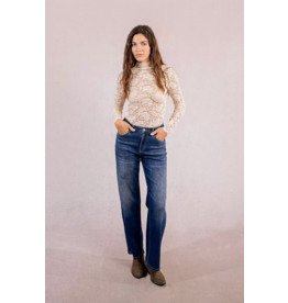 Molly Bracken Molly Bracken - Semi Sheer Lace Top (Cream)