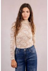 Molly Bracken Molly Bracken - Semi Sheer Lace Top (Cream)