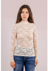 Molly Bracken Molly Bracken - Semi Sheer Lace Top (Cream)