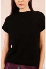Molly Bracken Molly Bracken -  Short Sleeve Sweater (Black)