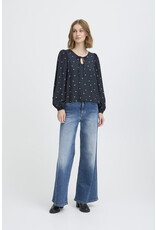 ICHI ICHI - Helva Blouse (Blue / White)