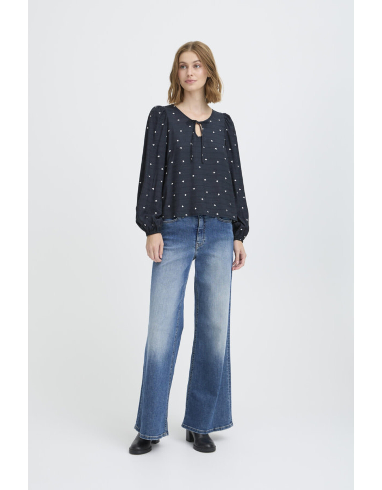 ICHI ICHI - Helva Blouse (Blue / White)