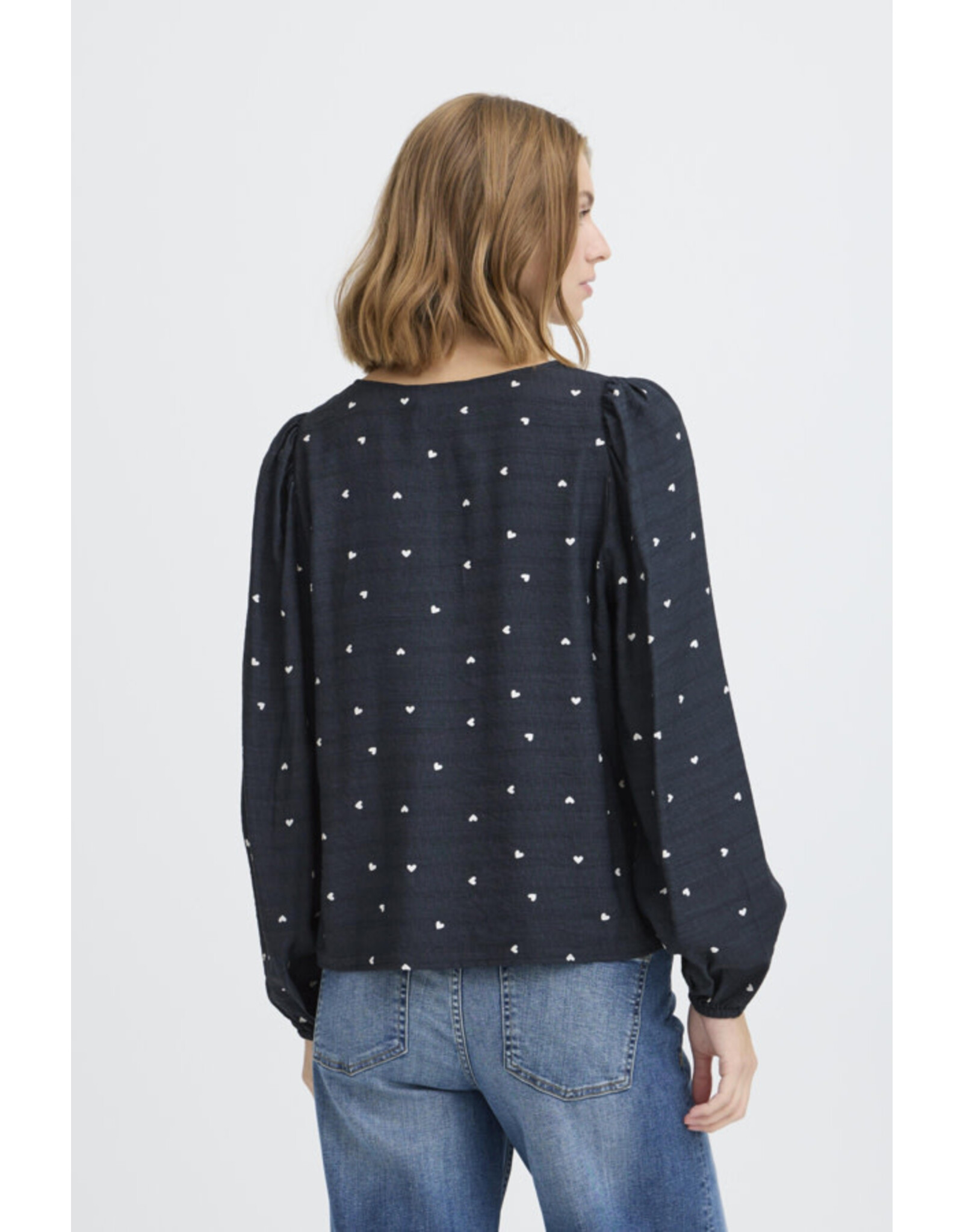 ICHI ICHI - Helva Blouse (Blue / White)