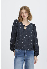 ICHI ICHI - Helva Blouse (Blue / White)