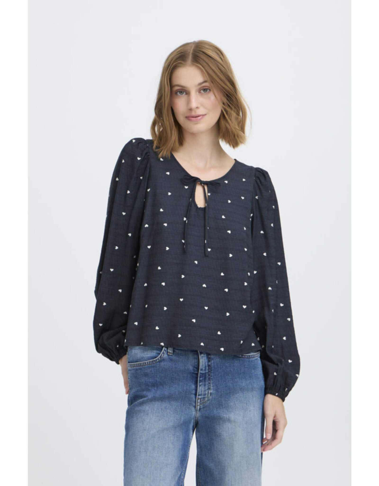 ICHI ICHI - Helva Blouse (Blue / White)