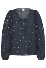 ICHI ICHI - Helva Blouse (Blue / White)