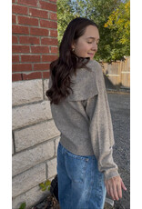 RD Style RD Style - Echo Sailor Neck Cardigan Almond)