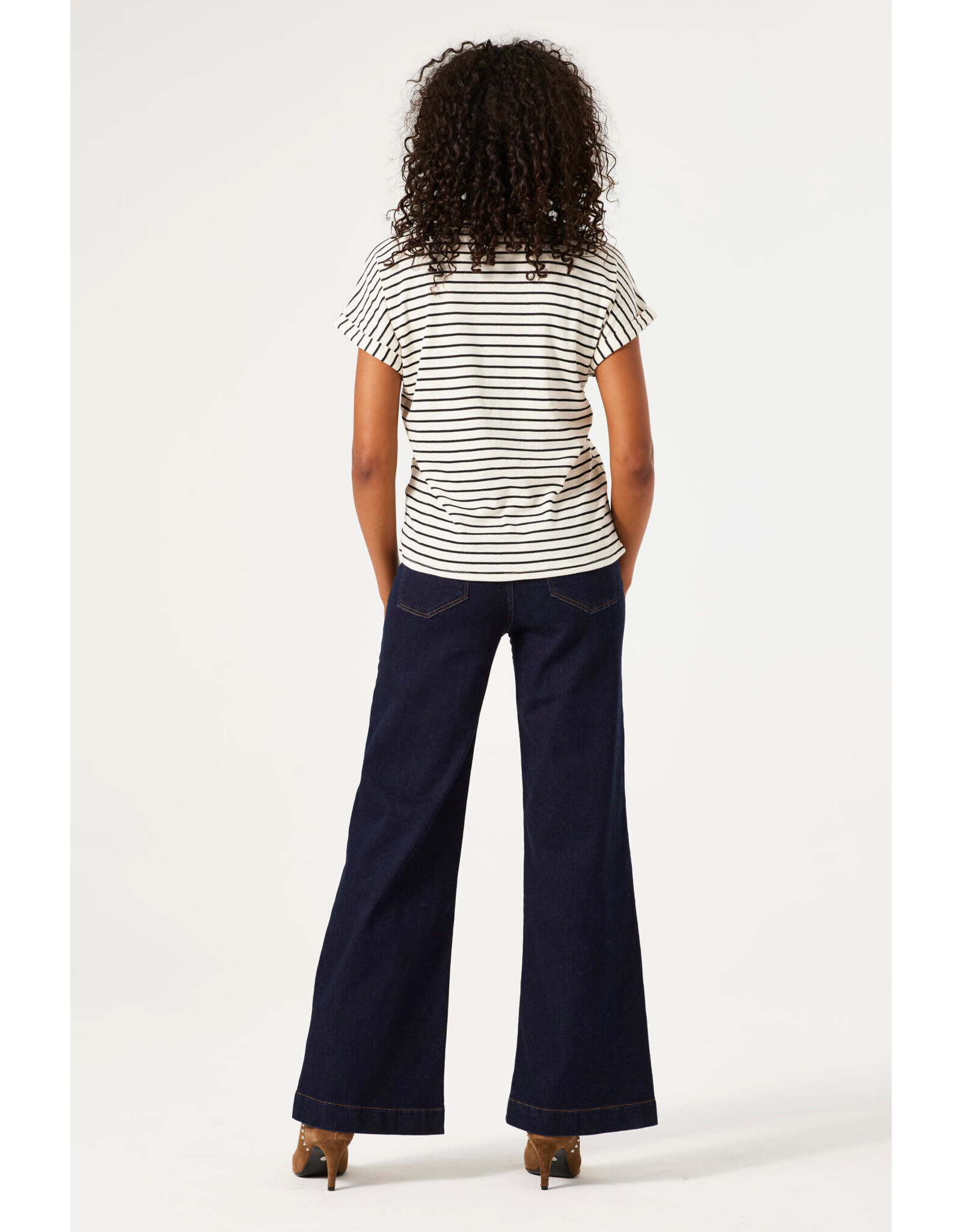 Garcia Garcia - Celia 249 Wide Leg Jean (Deep Indigo Blue)