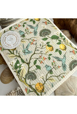 Pika & Bear Pika & Bear - "Jacobean" Hummingbird & Flower Design Swedish Dishcloth