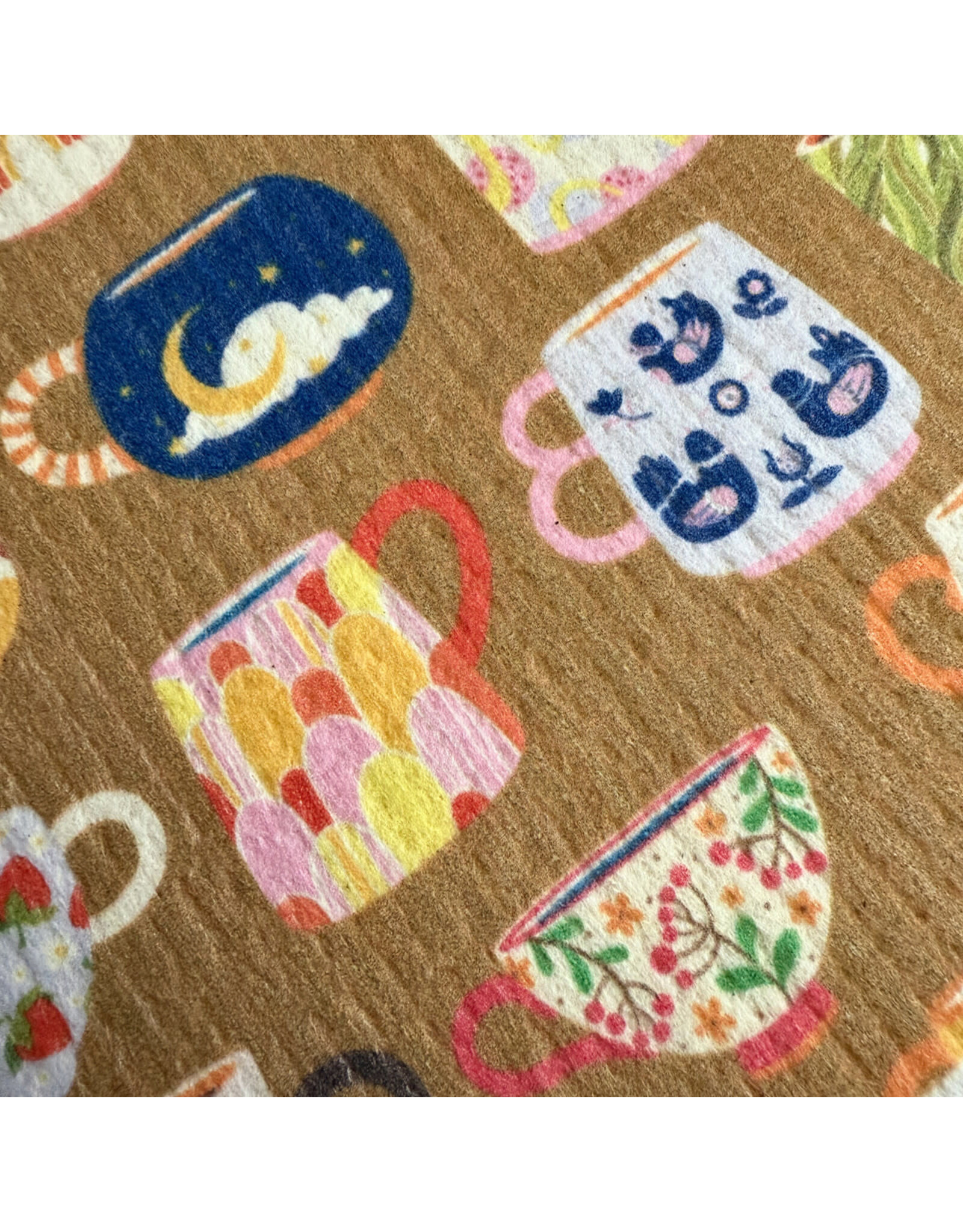 Pika & Bear Pika & Bear - "Mugshot" Teacups & Mugs Design Swedish Dishcloth