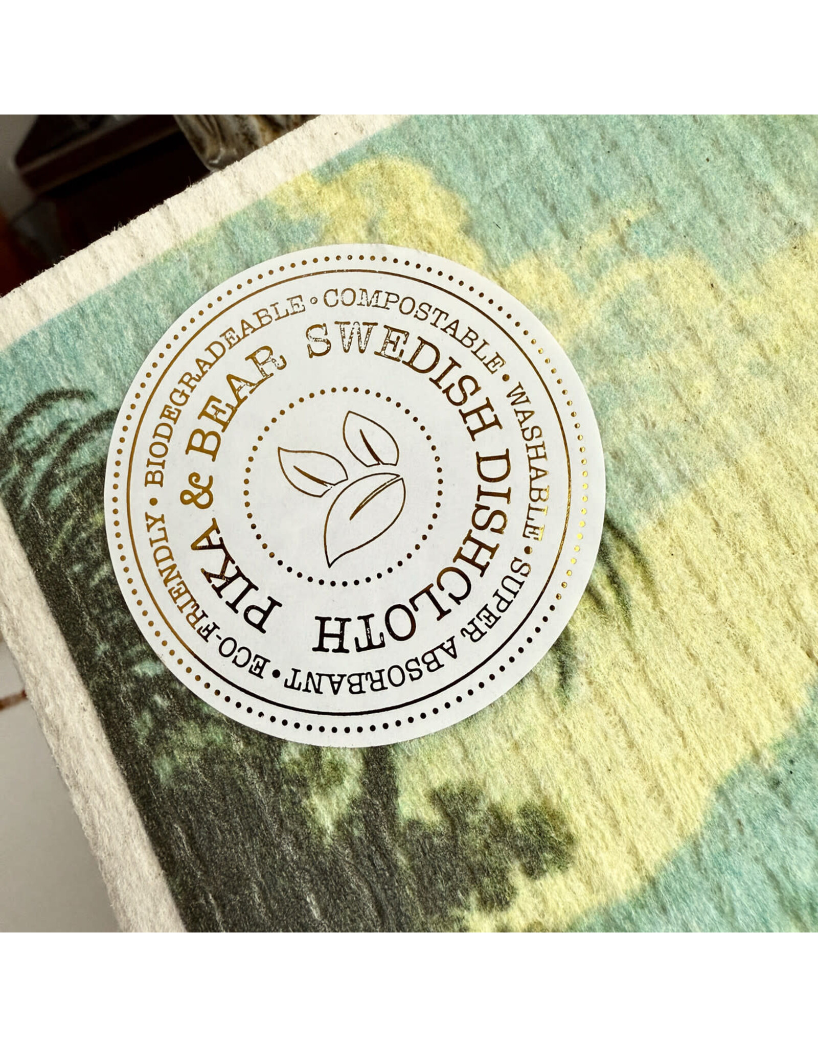 Pika & Bear Pika & Bear - "Mr. Sunshine" Sun Man Design Swedish Dishcloth