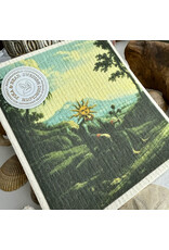 Pika & Bear Pika & Bear - "Mr. Sunshine" Sun Man Design Swedish Dishcloth