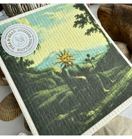 Pika & Bear Pika & Bear - "Mr. Sunshine" Sun Man Design Swedish Dishcloth