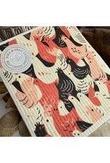 Pika & Bear Pika & Bear - "What the Cluck?" Chicken Design Swedish Dishcloth