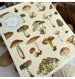 Pika & Bear Pika & Bear - "Ortus" Mushroom Design Swedish Dishcloth