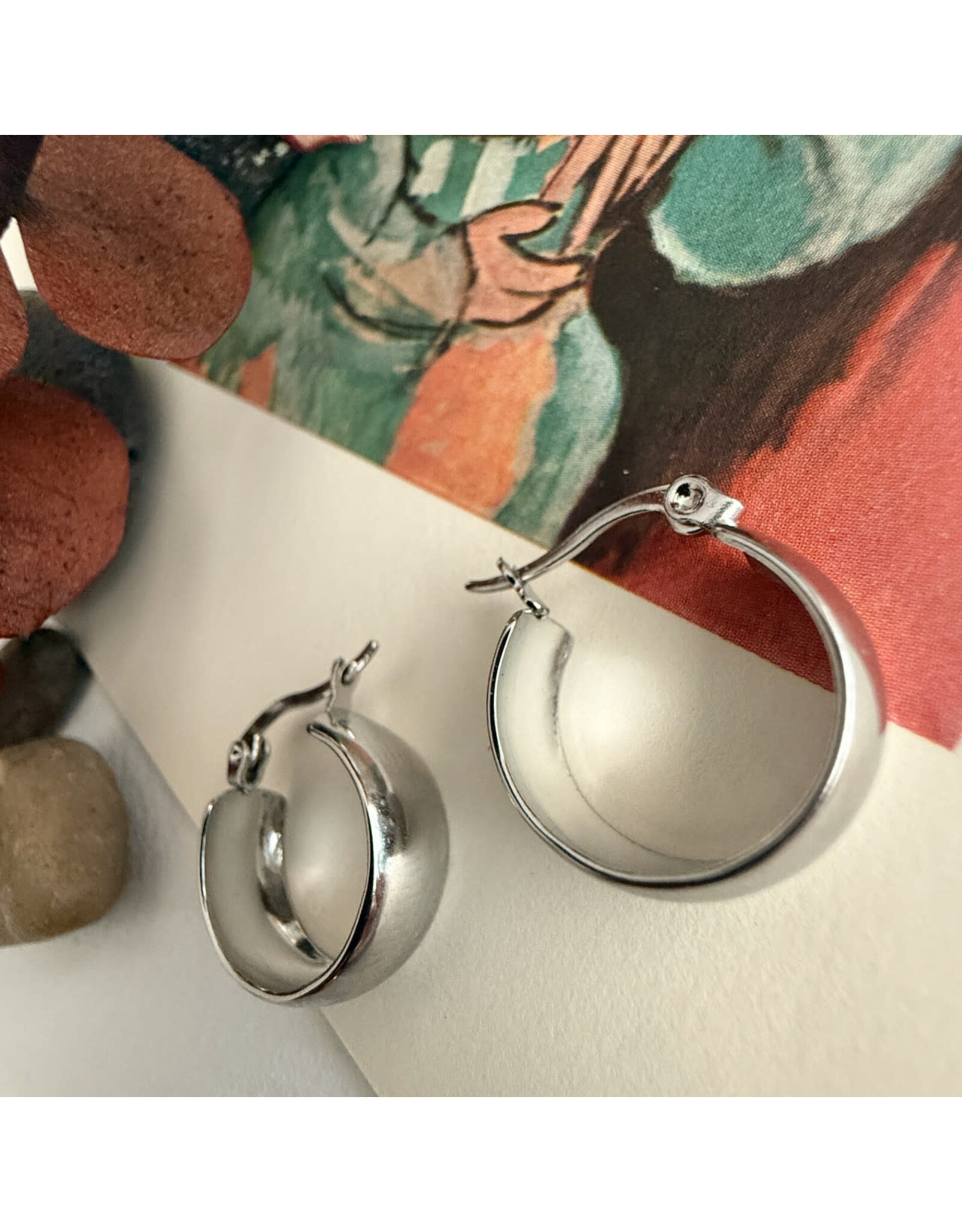 Pika & Bear Pika & Bear - "Sybil" 18mm Hoop Earrings