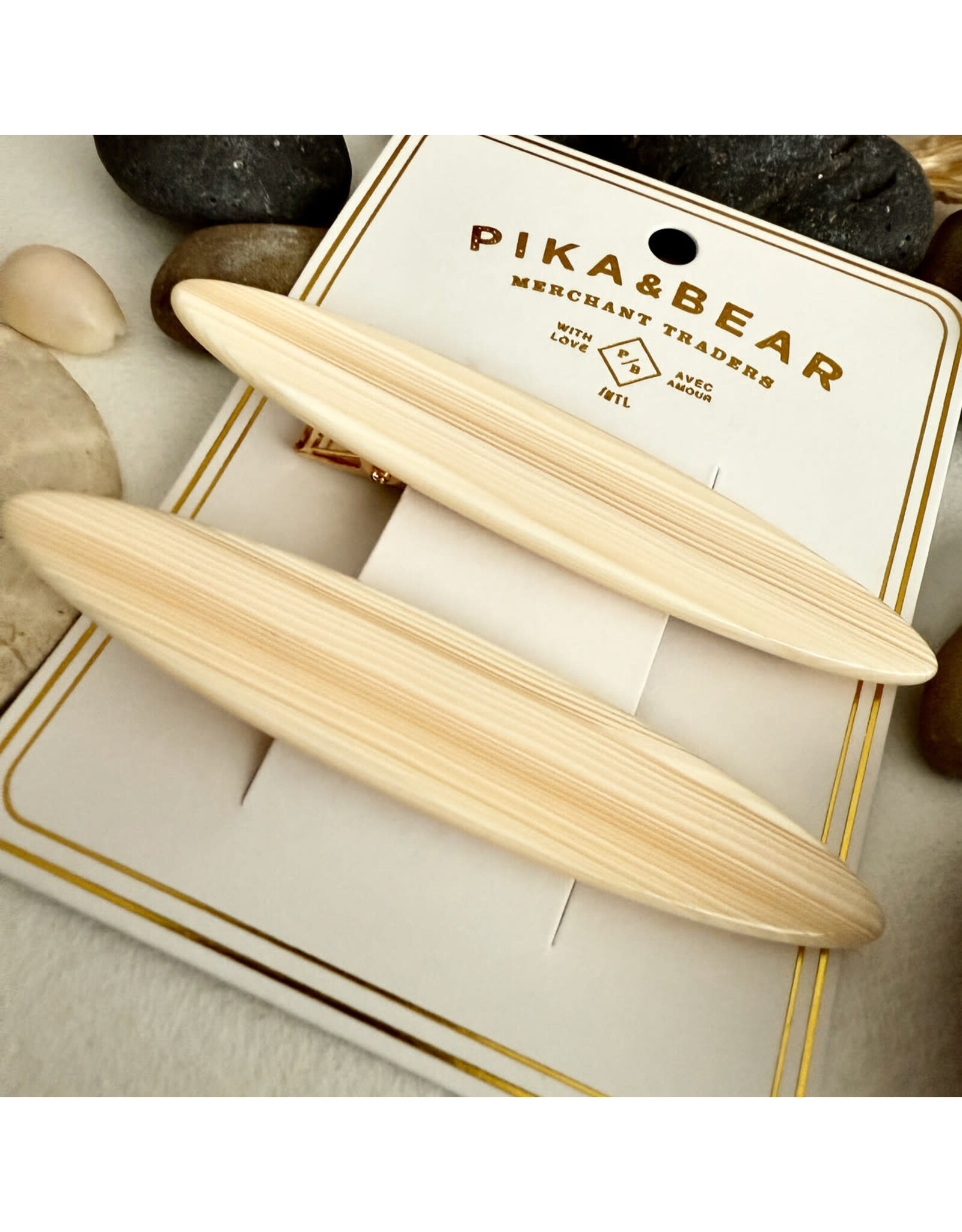 Pika & Bear Pika & Bear - "Longboard" Duckbill Hair Clips