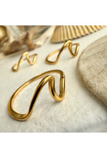 Pika & Bear Pika & Bear - "Tofino" Wave Ring in Gold