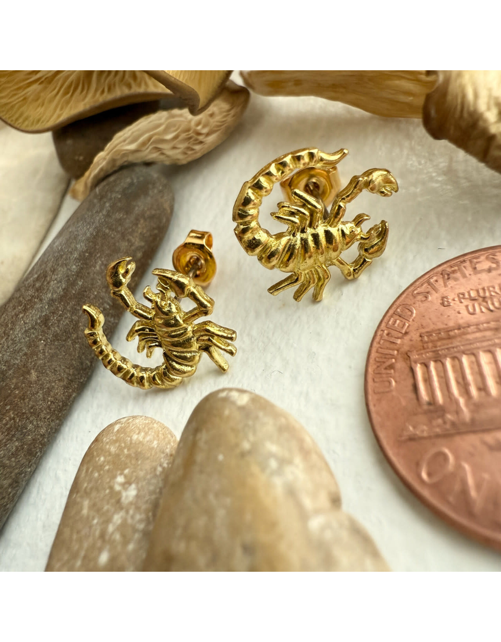 Pika & Bear Pika & Bear - "Chelamma" Scorpion Stud Earrings