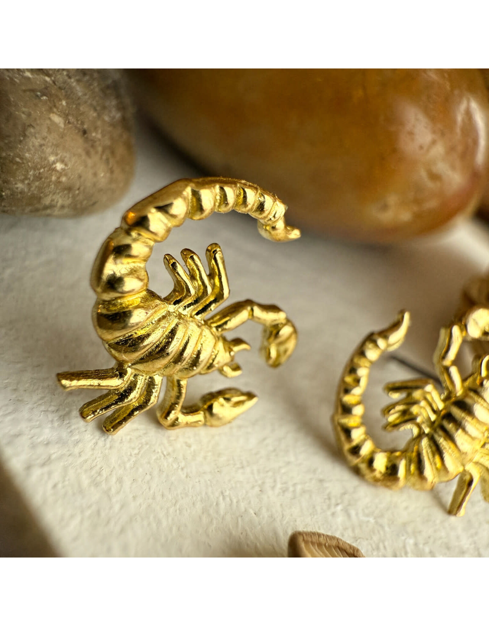Pika & Bear Pika & Bear - "Chelamma" Scorpion Stud Earrings