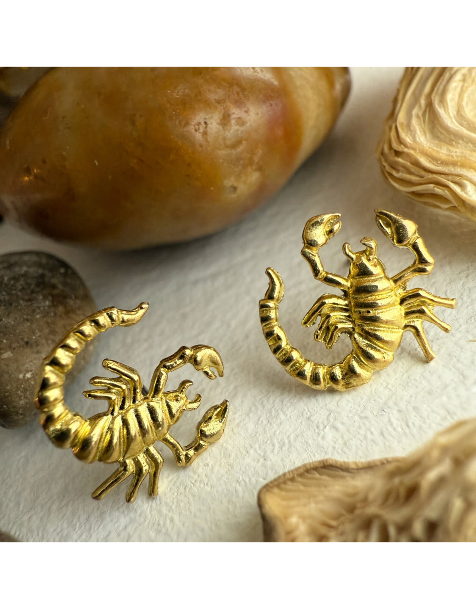 Pika & Bear Pika & Bear - "Chelamma" Scorpion Stud Earrings