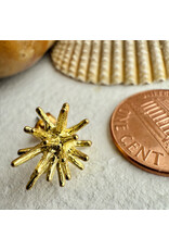 Pika & Bear Pika & Bear - "Dema" Sea Urchin Stud Earrings in Raw Brass