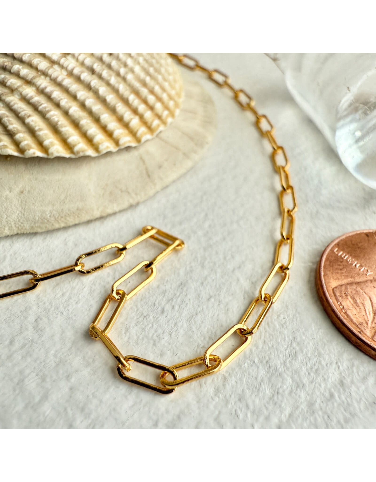 Pika & Bear Pika & Bear - "Petit Montmartre" Small Paperclip Chain Bracelet