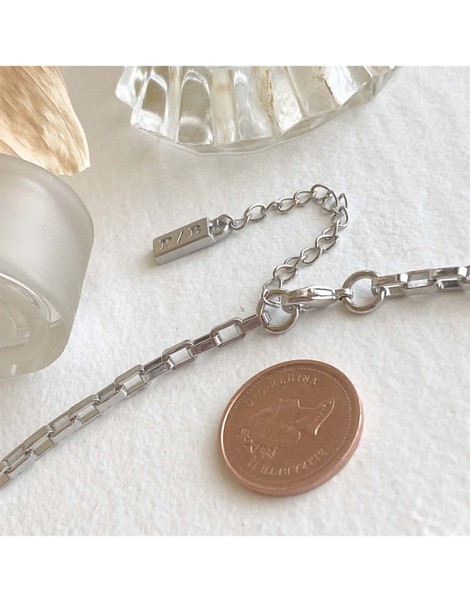 Pika & Bear Pika & Bear - "Dua" Rectangular Box Chain Bracelet