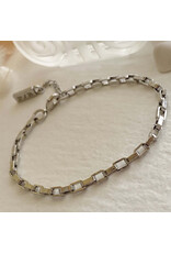 Pika & Bear Pika & Bear - "Dua" Rectangular Box Chain Bracelet