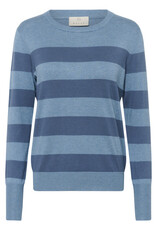 Kaffe Kaffe - Lizza Striped Knit Pullover (Windward)