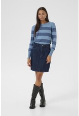 Kaffe Kaffe - Lizza Striped Knit Pullover (Windward)