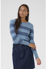 Kaffe Kaffe - Lizza Striped Knit Pullover (Windward)