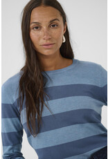 Kaffe Kaffe - Lizza Striped Knit Pullover (Windward)