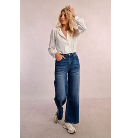 Molly Bracken Molly Bracken - High Waisted Wide leg jeans (Brut)