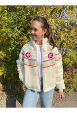 RD Style RD Style - Rose Ladies Zip Knit Boxy (Snow)