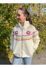 RD Style RD Style - Rose Ladies Zip Knit Boxy (Snow)