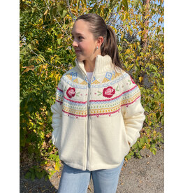 RD Style RD Style - Rose Ladies Zip Knit Boxy (Snow)