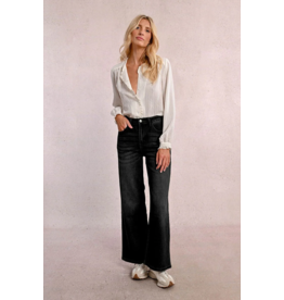 Molly Bracken Molly Bracken - High Waisted Wide leg jeans (Black)