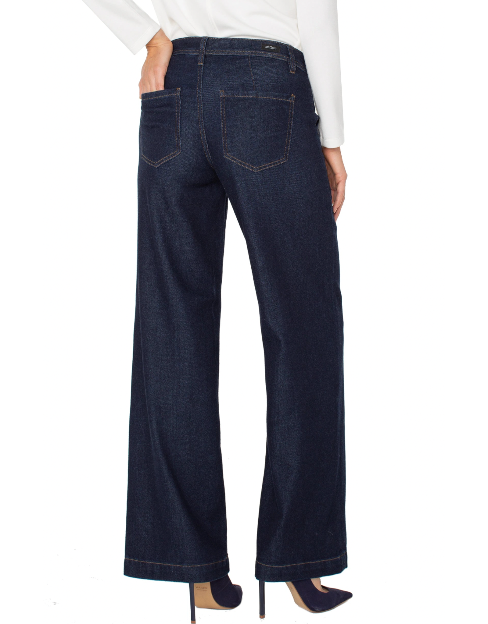 Liverpool Liverpool - Wide Leg  Trouser (Indigo Rinse)