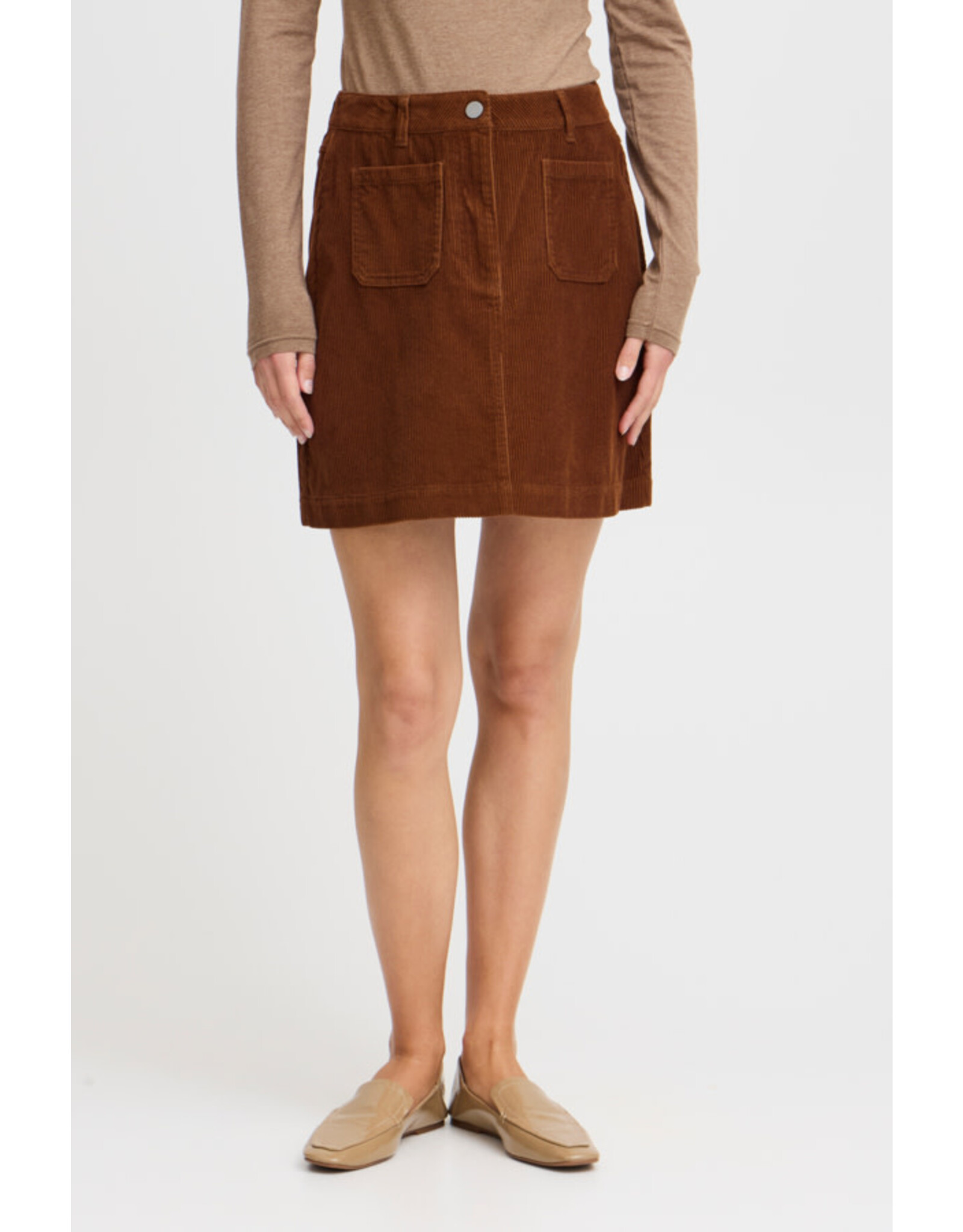 b.young b.Young - Danna Corduroy Skirt (Bison)