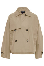b.young b.young - Calea Cropped Trench Coat (Safari)