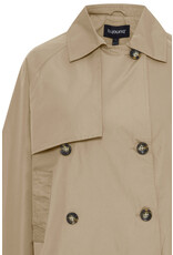 b.young b.young - Calea Cropped Trench Coat (Safari)