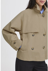 b.young b.young - Calea Cropped Trench Coat (Safari)