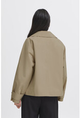 b.young b.young - Calea Cropped Trench Coat (Safari)