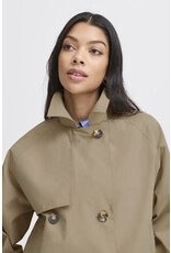 b.young b.young - Calea Cropped Trench Coat (Safari)