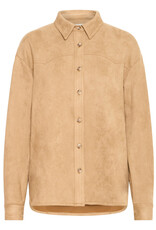 ICHI ICHI - Fano Fringe Detail Button Up (Travertine)