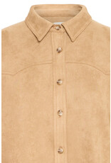 ICHI ICHI - Fano Fringe Detail Button Up (Travertine)