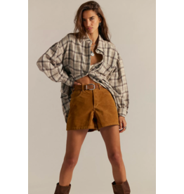 Free people Free People - We The Free Tippi Vegan Suede Shorts (Dark Honey)