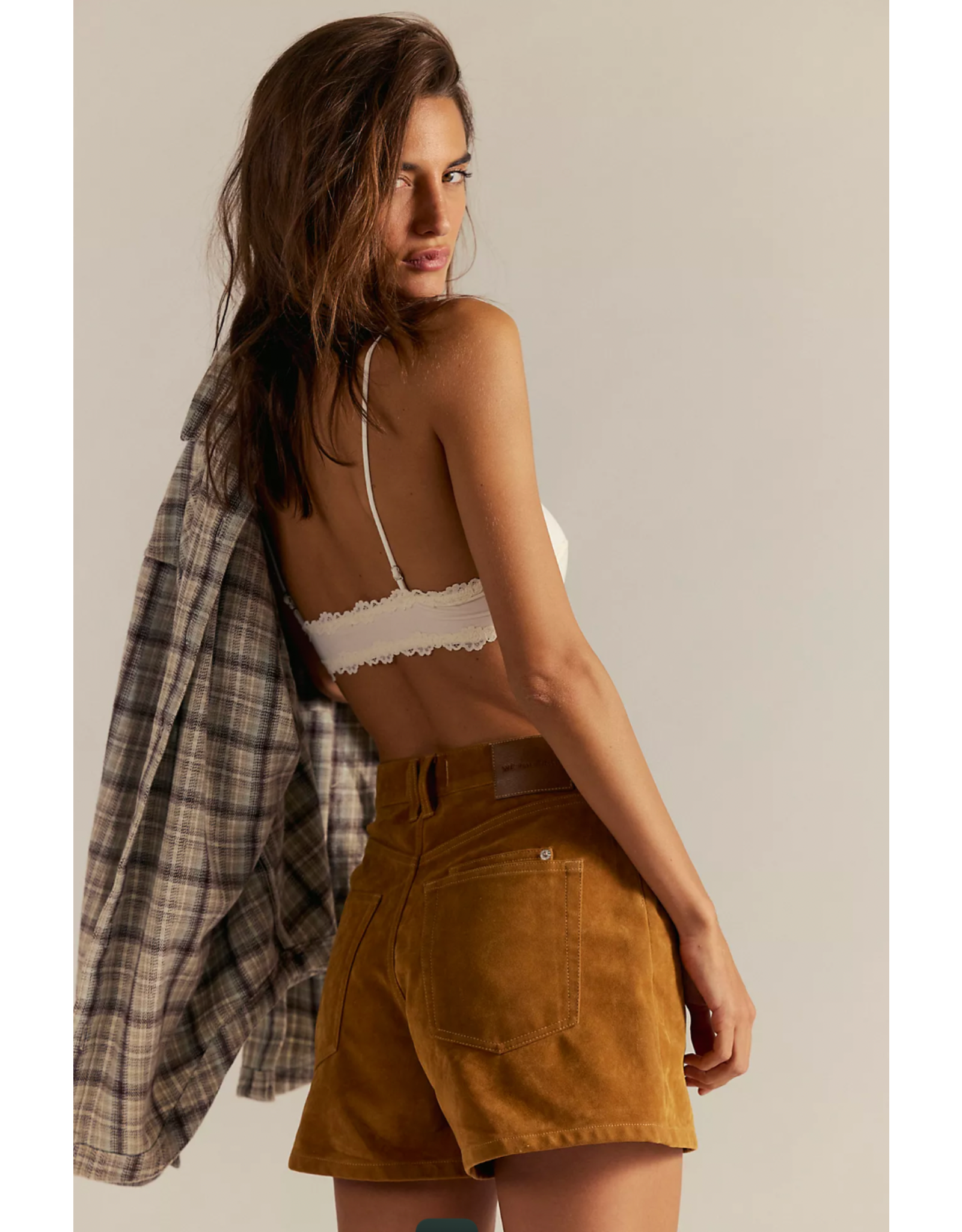 Free people Free People - We The Free Tippi Vegan Suede Shorts (Dark Honey)