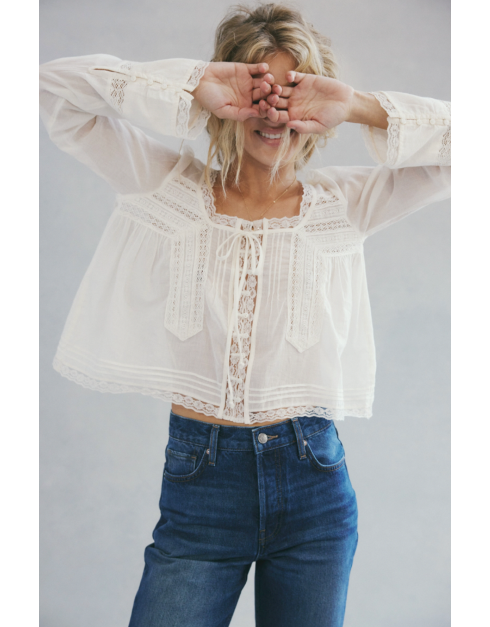 Free people Free People - Long Sleeve Evermore (Ivory)